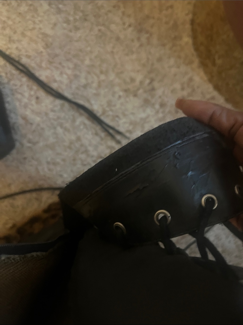 Durango Black Quilted Lace-Up Moto Boots - Picture 13 of 13